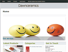 Tablet Screenshot of dawnceramics.com